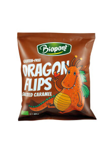 Corn Flips Salted Caramel - Organic 25g Biopont