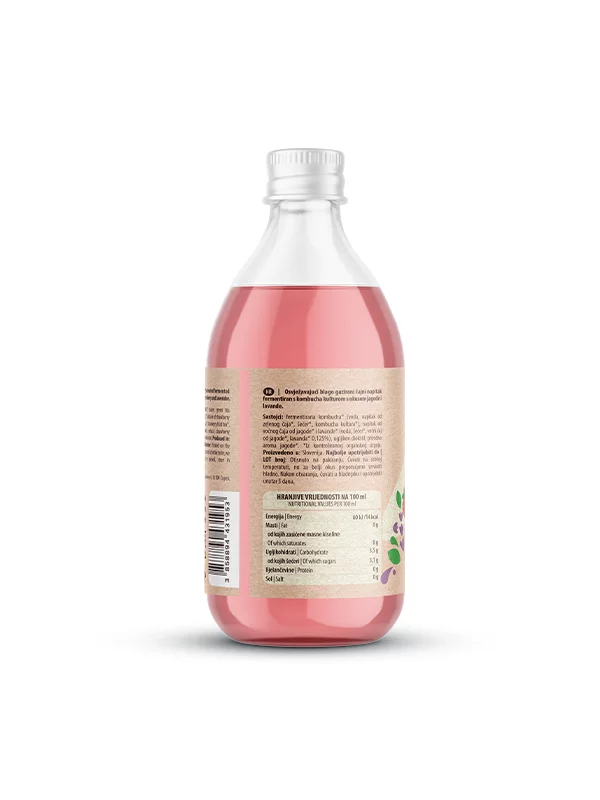 Kombucha Strawberry & Lavender - Organic 330ml Nutrigold