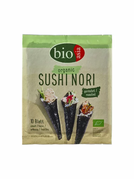 Sushi Nori Sheets - 10pcs Organic 25g Bioasia