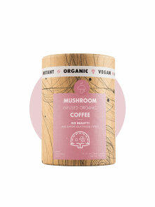 Go Beauty Mushroom Infused Instant Coffee - Organic 10x3g Mushroom Cups