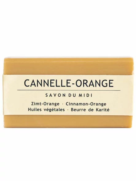 Hard Soap Orange-Cinnamon & Shea Butter - 100g Savon du Midi