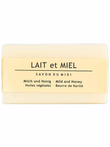 Hard Soap Milk - Honey & Shea Butter - 100g Savon du Midi