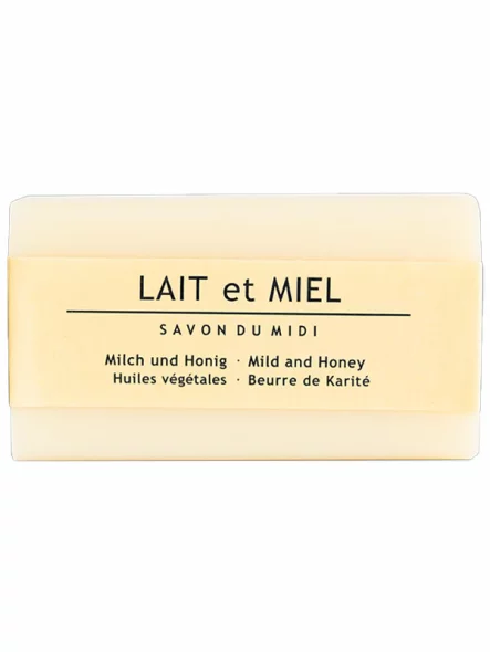 Hard Soap Milk - Honey & Shea Butter - 100g Savon du Midi