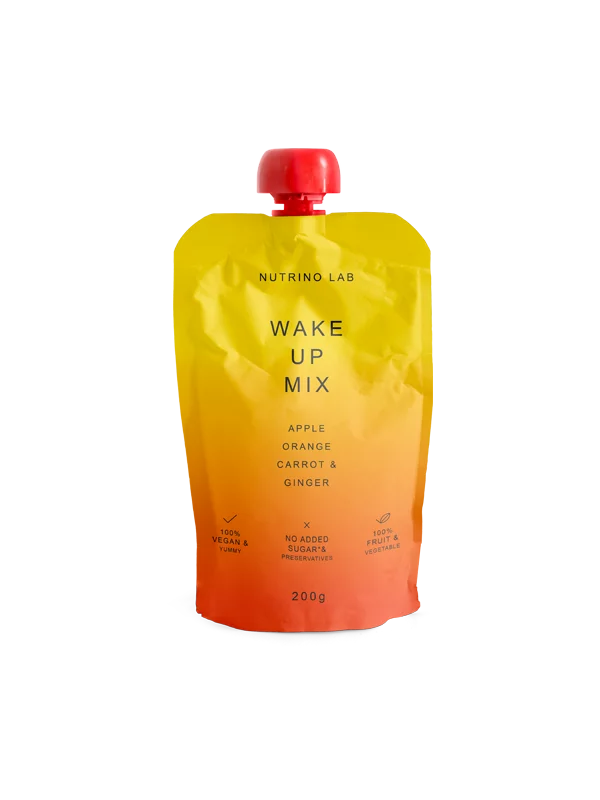 Nutrino Lab Wake up snack - jabuka, naranča. mrkva i đumbir u ambalaži od  200g