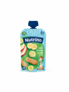 Fruit Purée Apple, Banana & Biscuit - 100g Nutrino