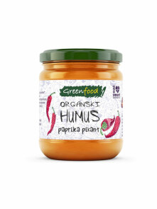 Red Pepper Hummus - Organic 250g Greenfood