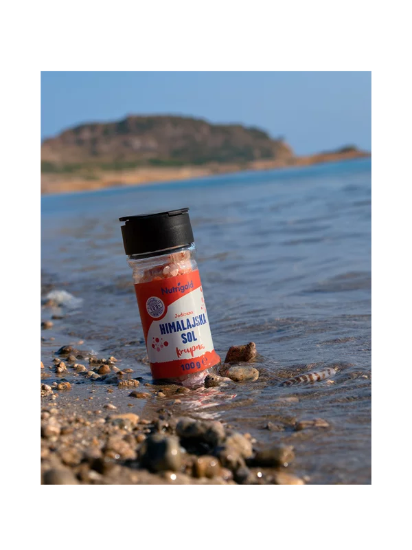 Himalayan Salt Jar - Iodised Coarse 100g Nutrigold