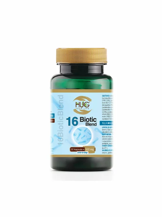 16 Biotic Blend - Biotic + Prebiotic - 30 Capsules Hug Your Life
