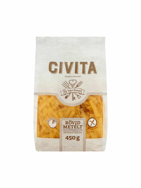 Civita Kukuruzna tjestenina - Rezanci kratki Bez glutena u pakiranju od 450g