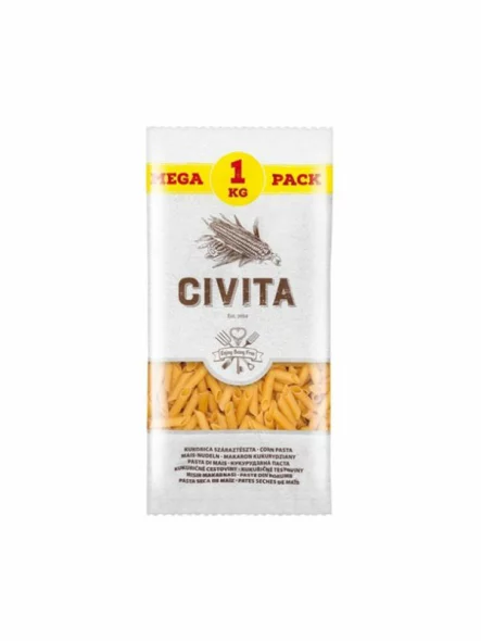 Corn Penne Pasta XXL - Gluten Free 1000g Civita