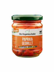 Grilled Peppers in Vegetable Oil Gluten Free - Organic 190g Bio Organica Italia