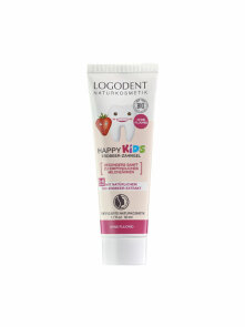 Kids Toothpaste Without Fluoride - Strawberry 50ml Logodent
