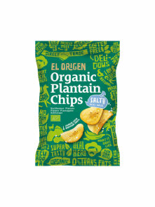 Plantain Chips Sea Salt Gluten Free - Organic 80g El Origen