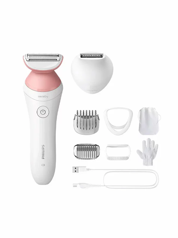 Lady Shaver With 7 Accessories For Wet & Dry Use - Philips