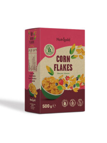 Nutrigold gluten free cornflakes in a cardboard packaging of 500g