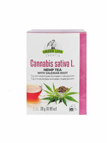 Hemp Tea With Valerian - Organic 28g Green Life