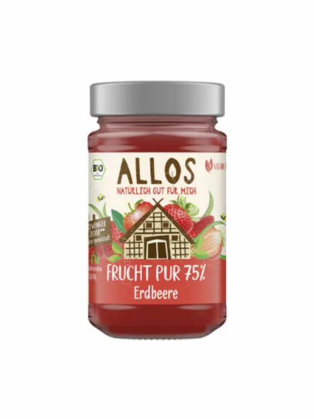 Strawberry Spread 75% - Organic 250g Allos