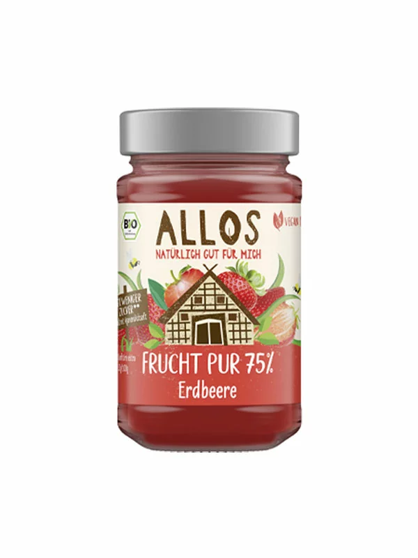 Strawberry Spread 75% - Organic 250g Allos