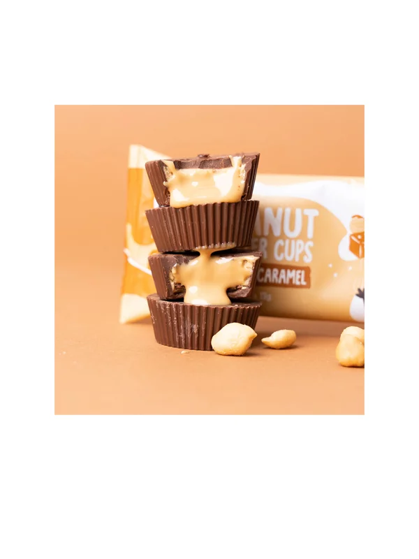Peanut Butter Cups With Salted Caramel - Organic 3pcs Naughty Nuts