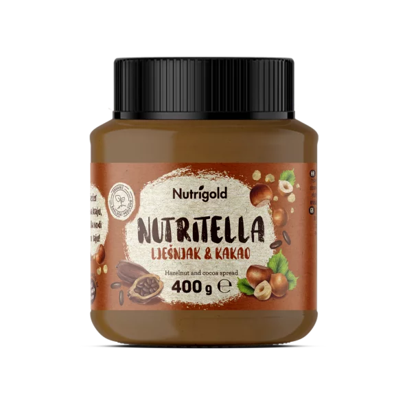Nutritella Hazelnut Cocoa Spread - Organic 400g Nutrigold