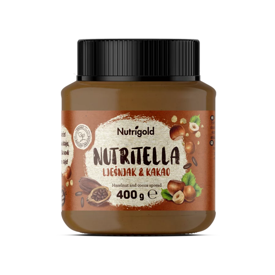 Nutrigold Nutritella organski namaz od lješnjaka u pakiranju od 400g