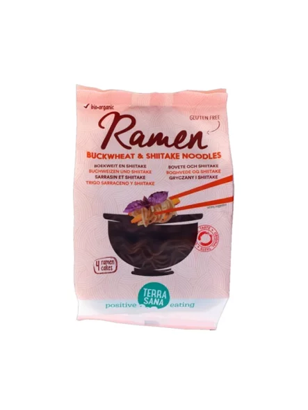 Ramen Buckwheat & Shiitake Mushroom Noodles Gluten Free - Organic 280g Terrasana