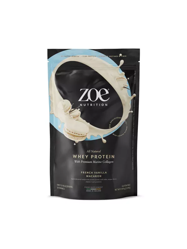 zoe Nutrition Whey protein French Vanilla Macaron u pakiranju od  454g