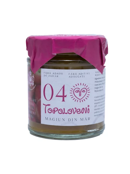 Apple Jam 100% Fruit - 220g Topoloveni