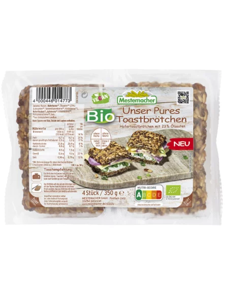 Mestemacher organic seeded bread in a packaging of 350g
