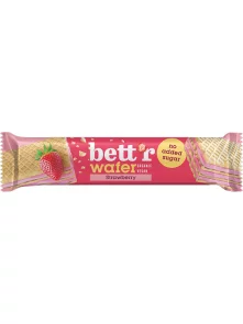 Cashew & Strawberry Cream Wafer No Added Sugar - Organic 30g Bett’r