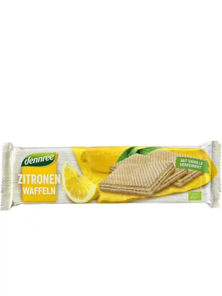 Lemon & Vanilla Wafers - Organic 125g Dennree