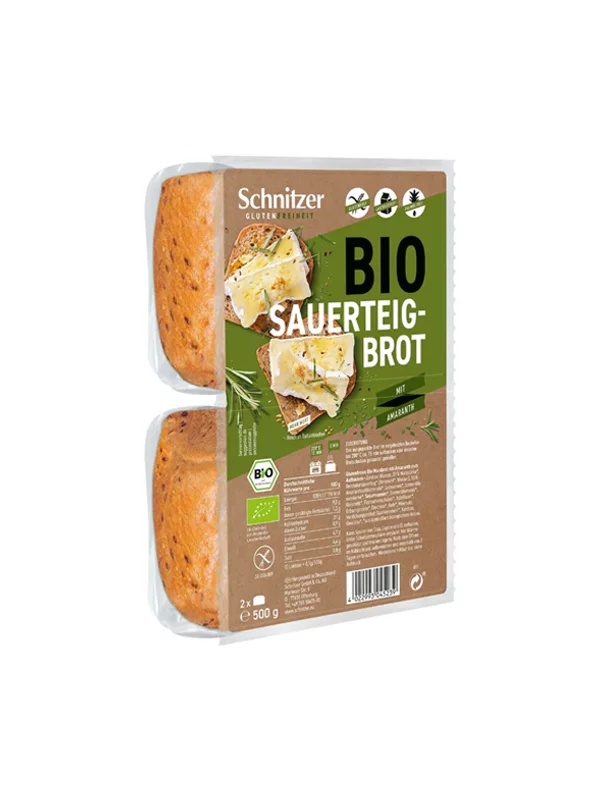 Schnitzer Kruh od kiselog tijesta s amarantom Bez glutena - Organski u pakiranju od 500g