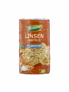 Lentil Crackers Sea Salt Gluten Free - Organic 100g Dennree