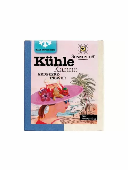 Refreshing Tea Strawberry & Ginger - Organic 16 x 2,8g Sonnentor