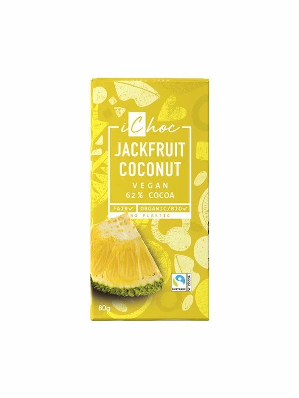 Vegan Chocolate Jackfuit & Coconut - Organic 80g iChoc