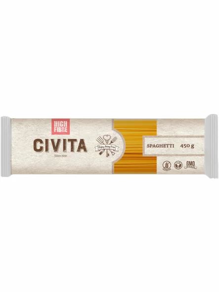 Corn Pasta With Fibre - Spaghetti Gluten Free 450g Civita