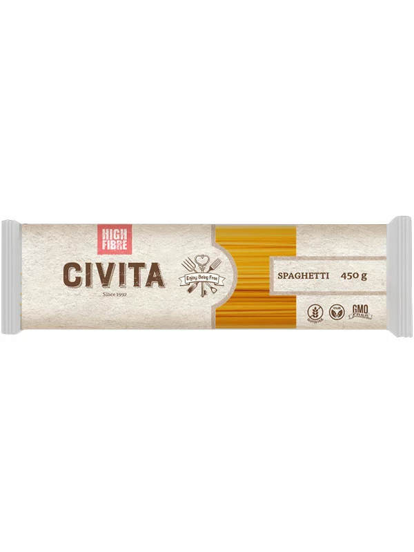 Civita Kukuruzna tjestenina s vlaknima - Spaghetti Bez glutena u pakiranju od 450g