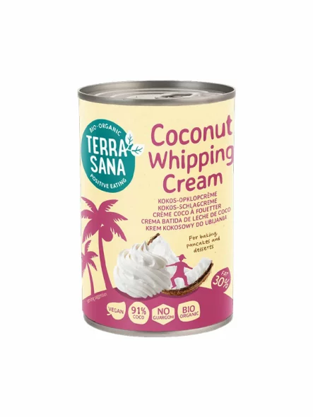 Coconut Whipping Cream - Organic 400ml Terrasana