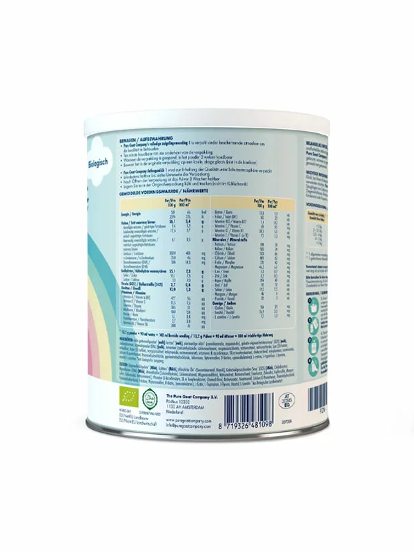 Complete Infant Formula Based On Goat Milk 1 (From Birth) - Organic 400g Pure Goat