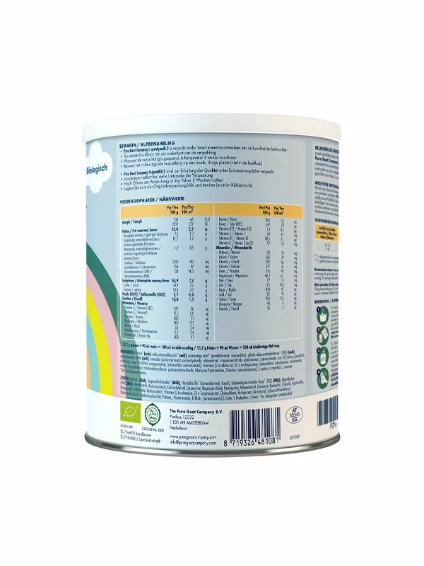 Follow-on Formula Based On Goat Milk 2 (From 6 Months) - Organic 800g Pure Goat