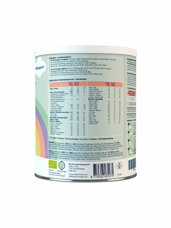 Follow-on Formula Based On Goat Milk 3 (From 10 Months) - Organic 800g Pure Goat