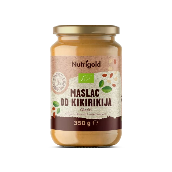 Peanut Butter Smooth - Organic 350g Nutrigold