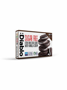 Dark Cocoa Sandwich Cookie With Vanilla Cream - Sugar Free 176g Diablo