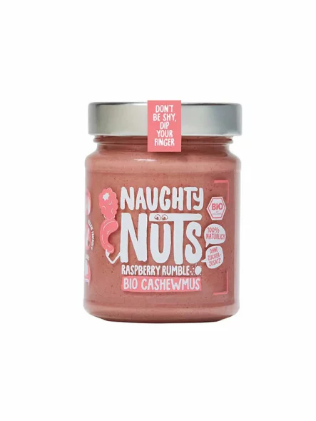 Cashew Spread With Raspberry - Organic 250g Naughty Nuts