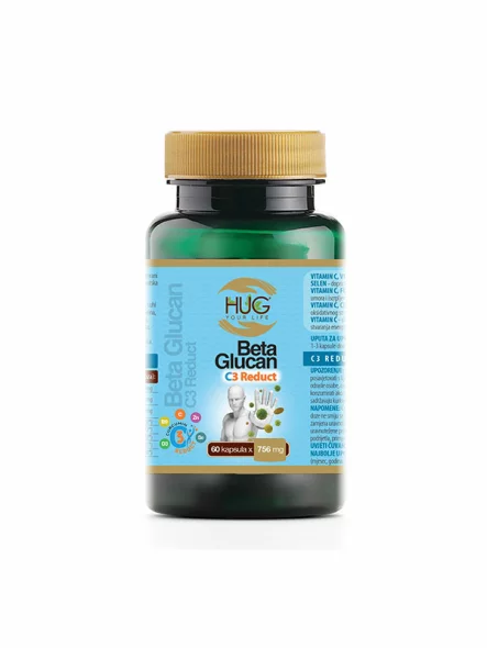 Beta Glucan & C3 Reduct Capsules 60 x 756mg - Hug Your Life