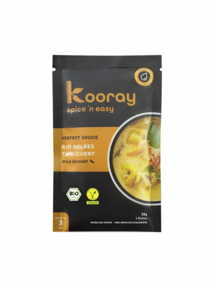 Instant Thai Curry Sauce Yellow - Organic 50g Kooray