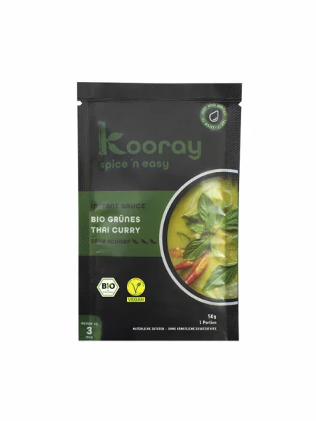Instant Thai Curry Sauce Green - Organic 50g Kooray