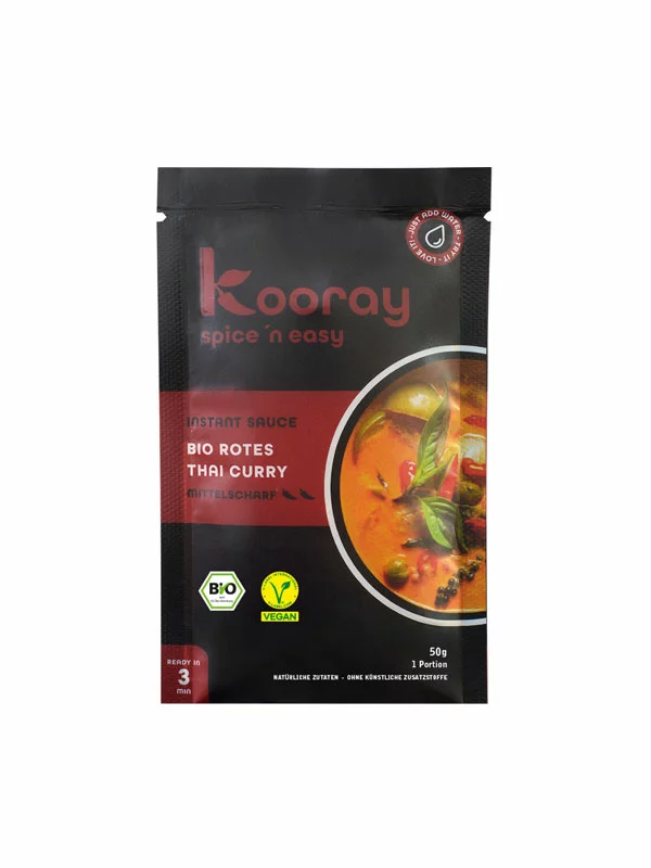 Instant Thai Curry Sauce Red - Organic 50g Kooray