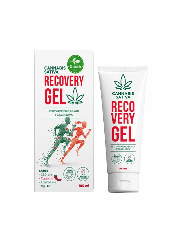 Recovery Massage Gel with Warming and Cooling Effect - 100 ml Green Lab