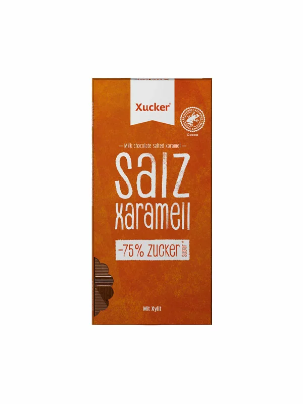 Milk Chocolate With Xylitol - Salted Caramel 80g Xucker